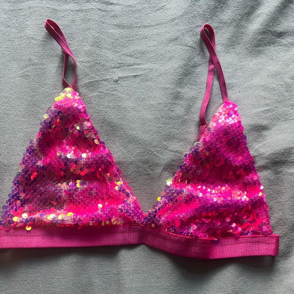 Sequin bra